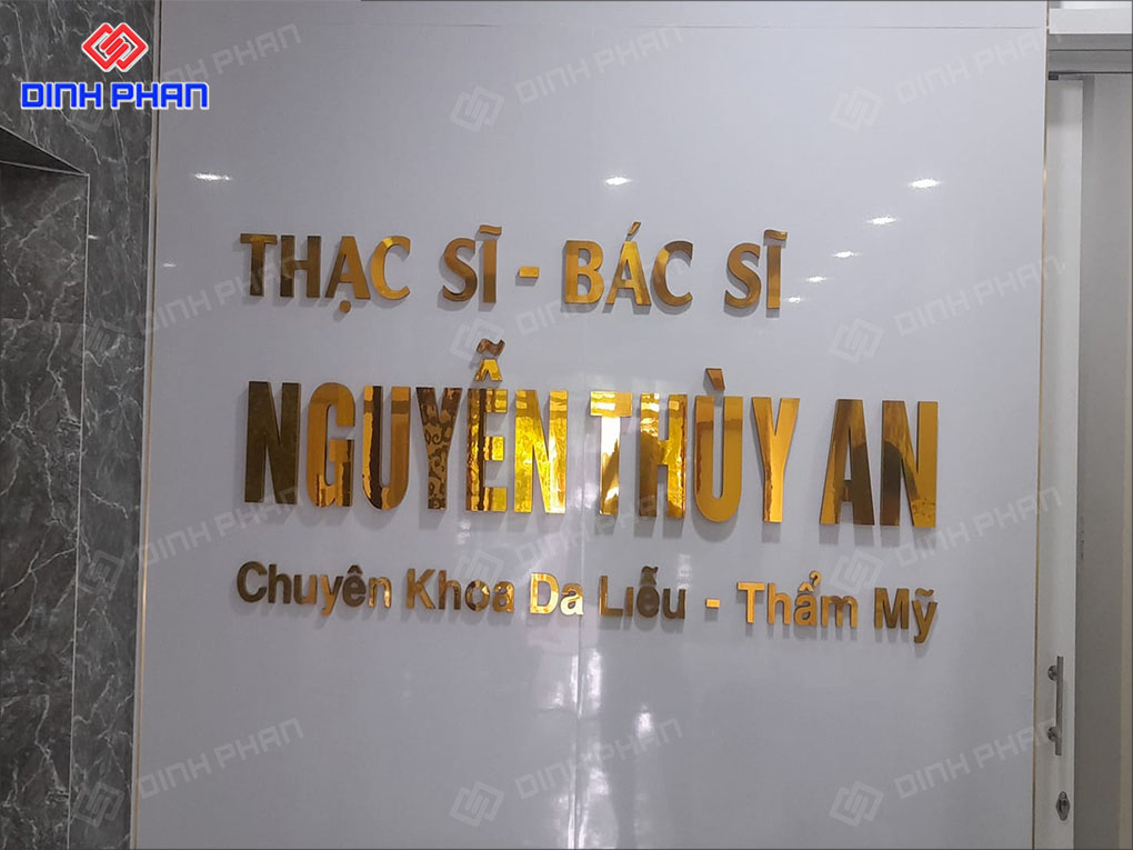 Chữ Alu Gương Vàng Bền Đẹp, Giá Rẻ