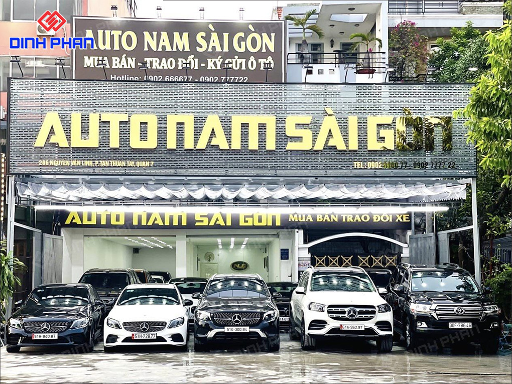 Chữ alu toà nhà auto nam sài gòn