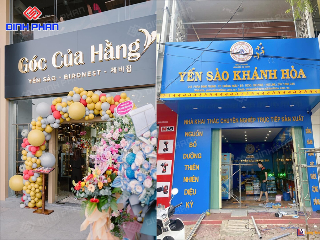 Làm Bảng Hiệu Cửa Hàng Ấn Tượng, Giá Rẻ