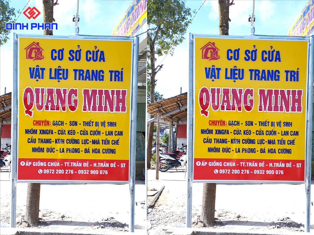 Gia Công Bảng Hiệu Đứng Thu Hút, Giá Rẻ