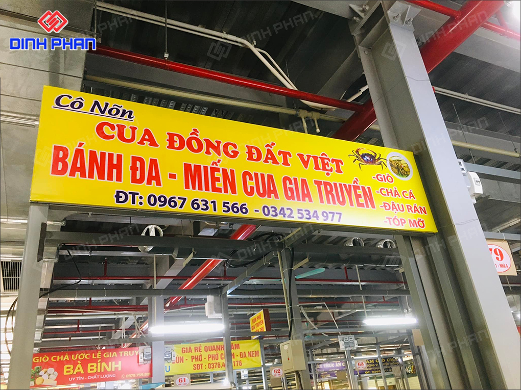 Bảng Hiệu Quán Ăn Giá Rẻ, Gia Công Nhanh