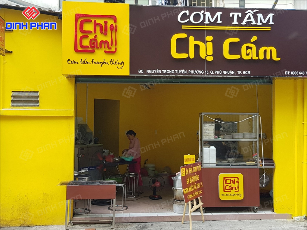 Làm Bảng Hiệu Cơm Tấm Hấp Dẫn, Giá Rẻ