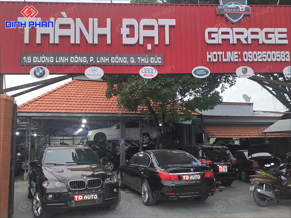 Làm Bảng Hiệu Gara Ô Tô Uy Tín, Giá Rẻ