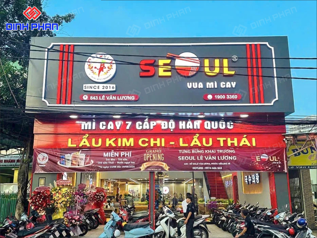 Làm Bảng Hiệu Mì Cay Nổi Bật, Hút Khách