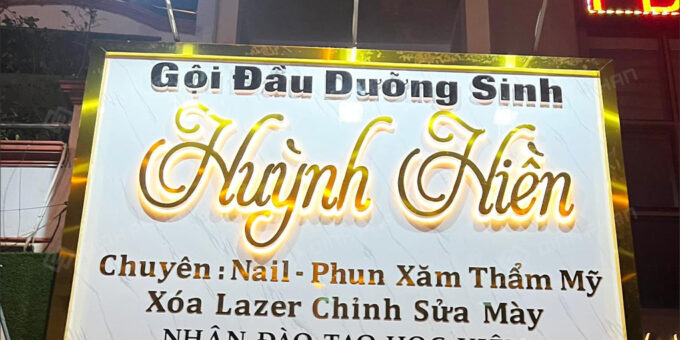 Làm Bảng Hiệu Nail Đẹp Cuốn Hút, Giá Rẻ