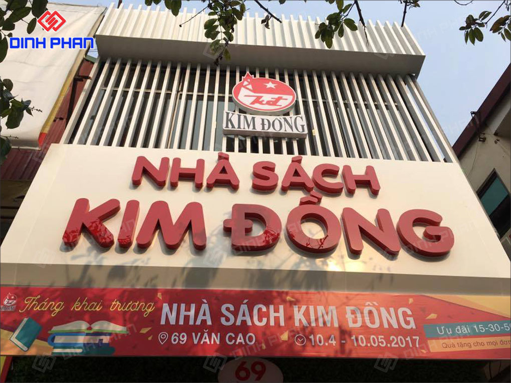 Làm Bảng Hiệu Nhà Sách Hiện Đại, Trọn Gói