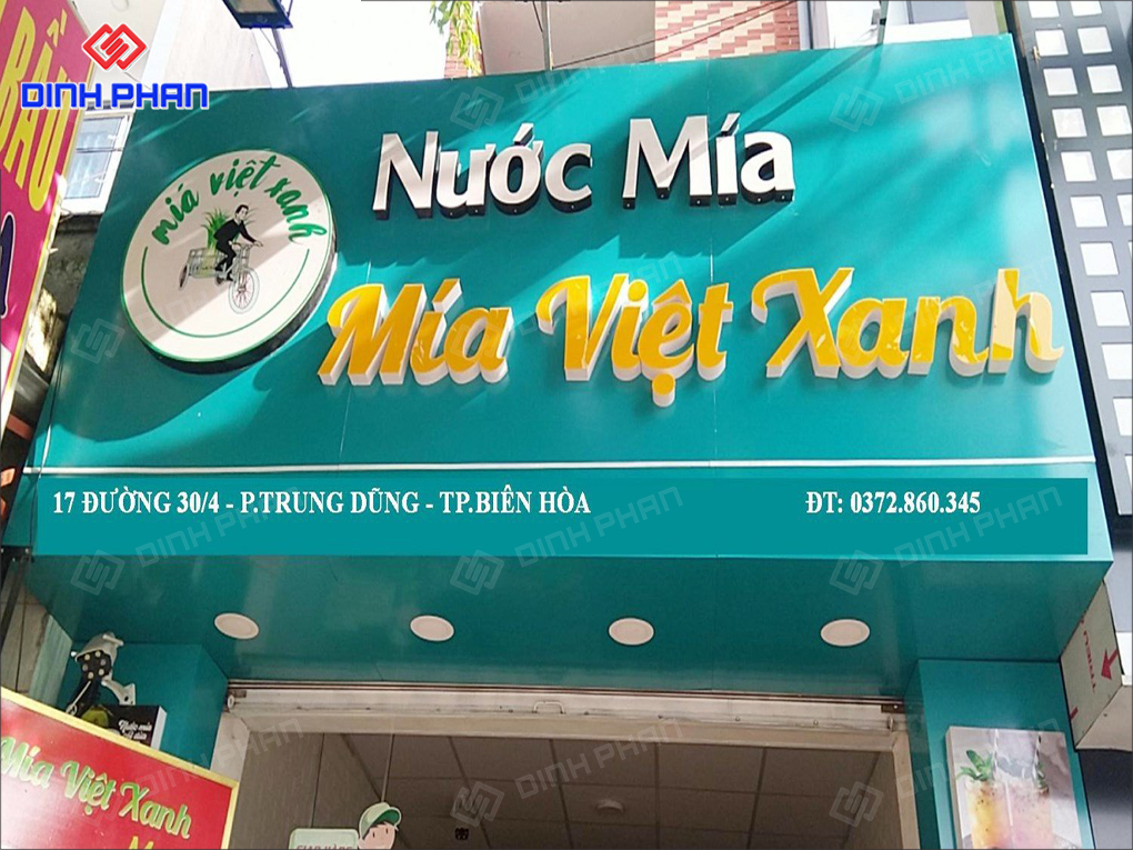 Làm Bảng Hiệu Nước Mía Ấn Tượng, Giá Rẻ