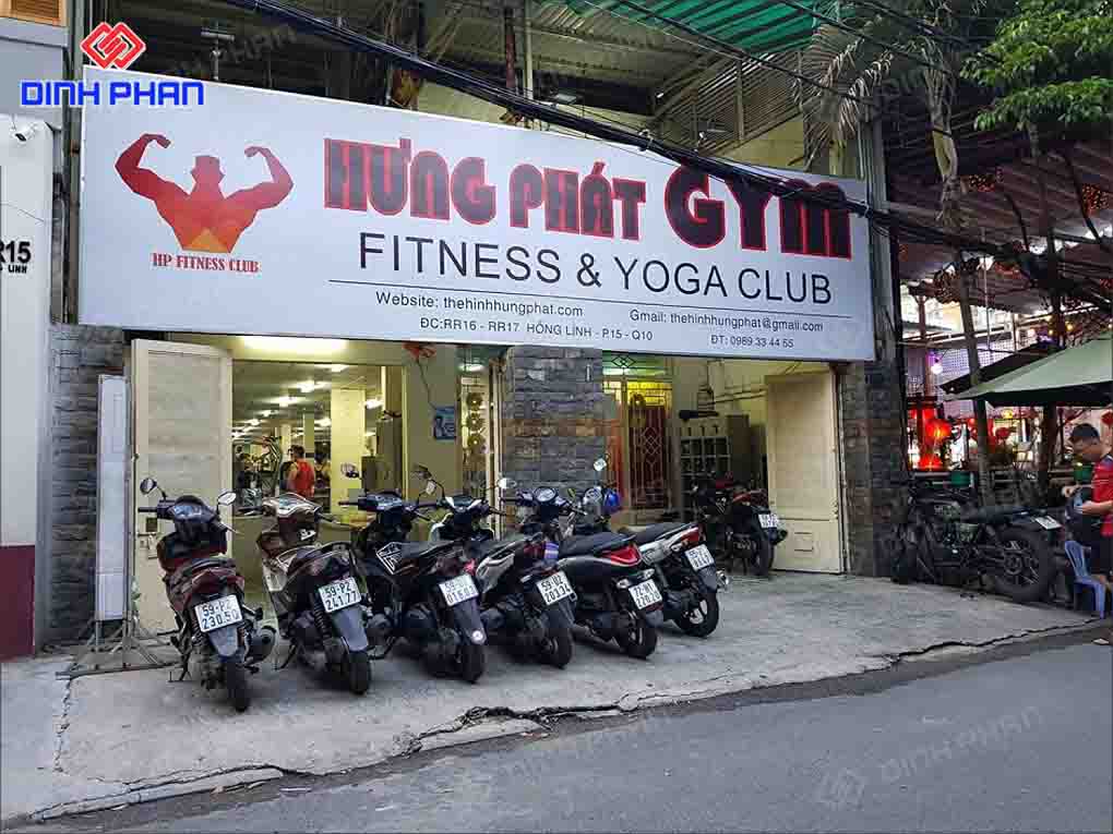 Làm Bảng Hiệu Phòng Gym Chất, Phong Cách