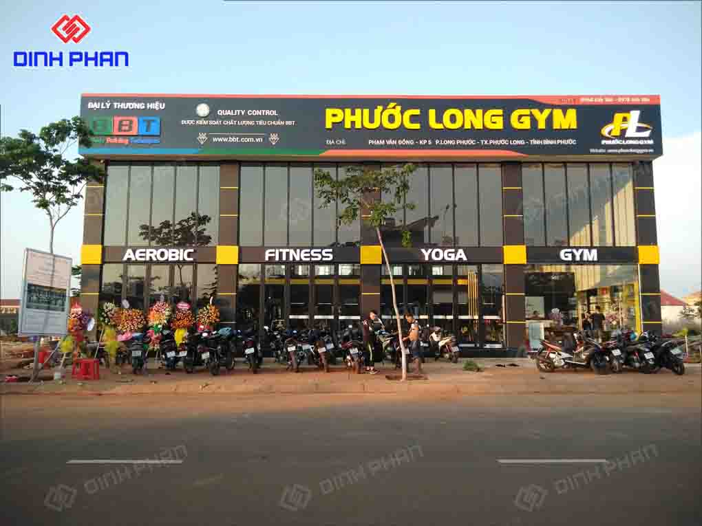 Làm Bảng Hiệu Phòng Gym Chất, Phong Cách