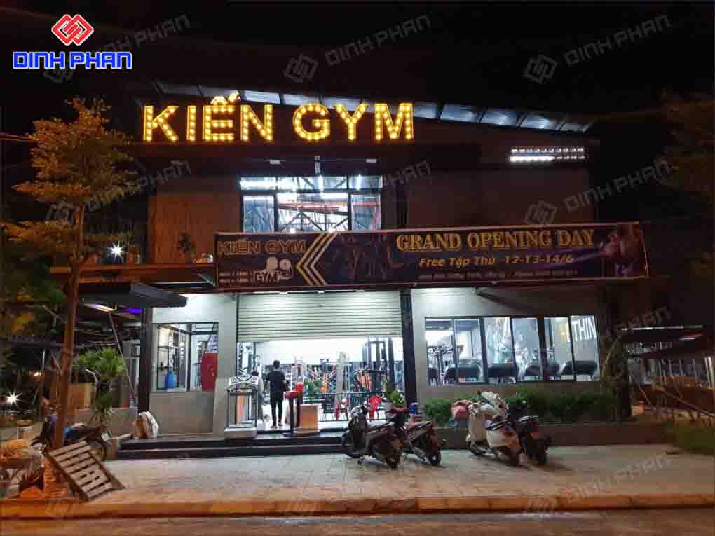 Làm Bảng Hiệu Phòng Gym Chất, Phong Cách