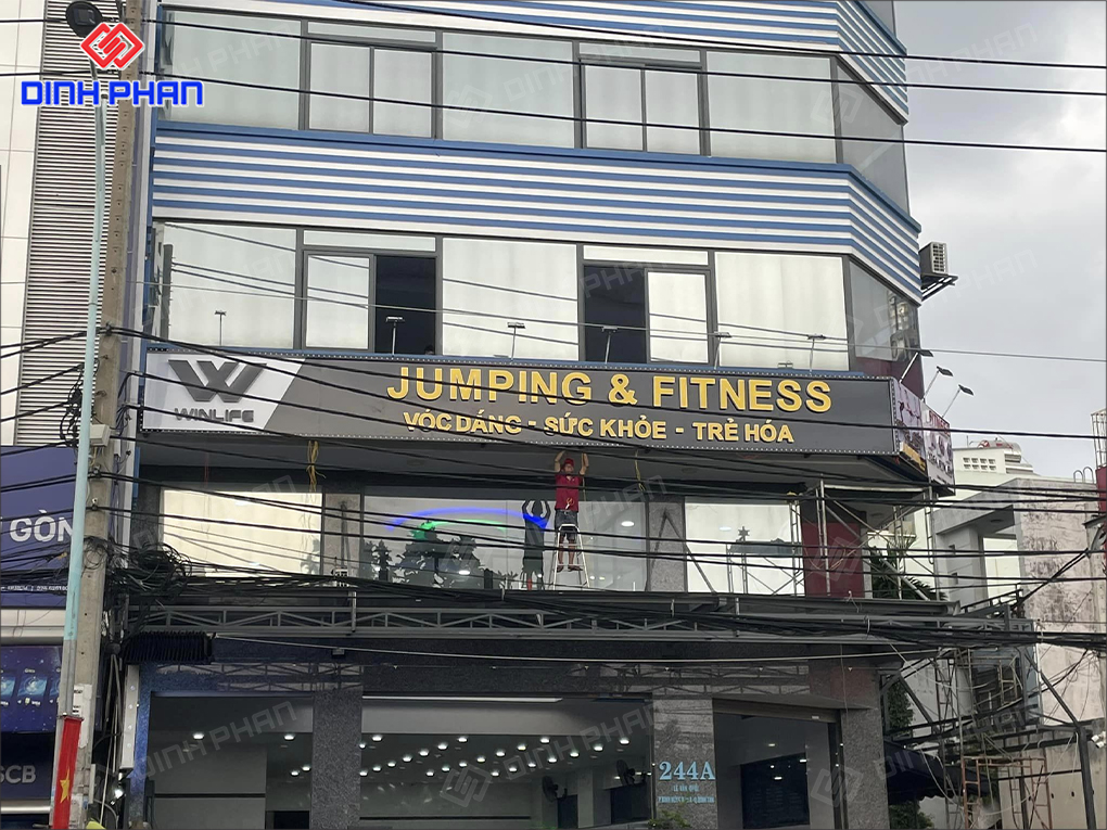 Làm Bảng Hiệu Phòng Gym Chất, Phong Cách