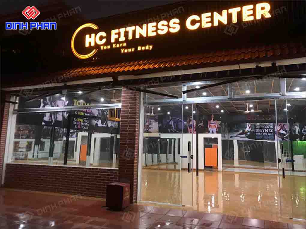 Làm Bảng Hiệu Phòng Gym Chất, Phong Cách