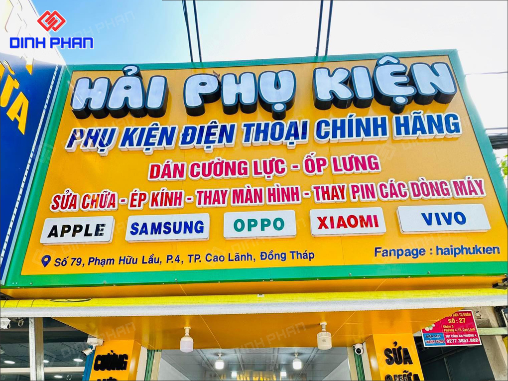 Làm Bảng Hiệu Phụ Kiện Điện Thoại Giá Rẻ