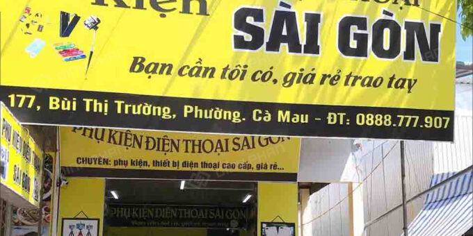 Làm Bảng Hiệu Phụ Kiện Điện Thoại Giá Rẻ