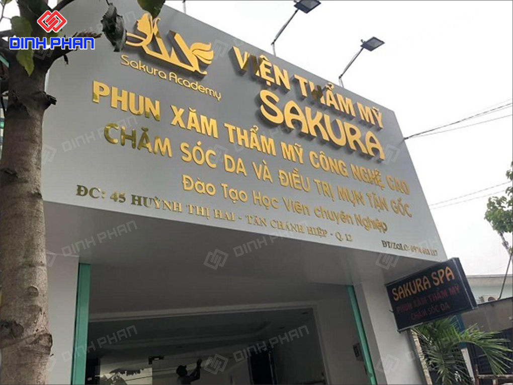 Làm Bảng Hiệu Phun Xăm Thẩm Mỹ Đẹp, Sang