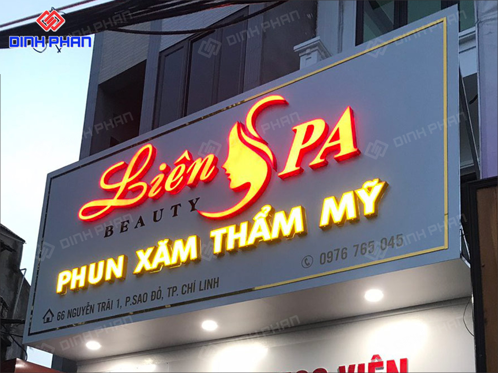 Làm Bảng Hiệu Phun Xăm Thẩm Mỹ Đẹp, Sang