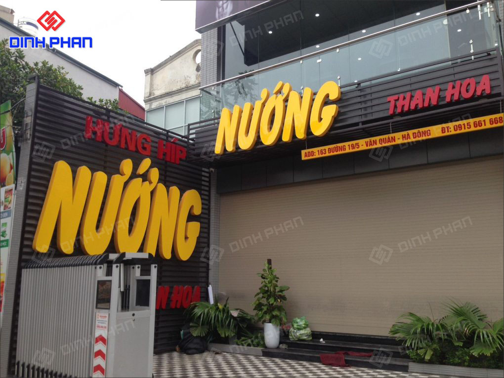 Làm Bảng Hiệu Quán Nướng Thu Hút, Nổi Bật 