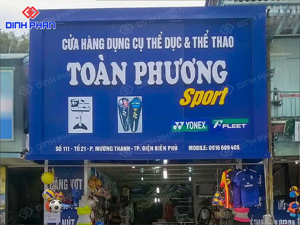 Làm Bảng Hiệu Shop Thể Thao Bền Đẹp, Chất