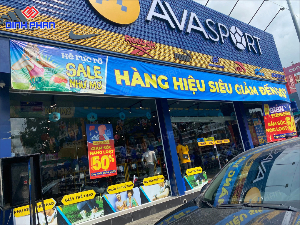 Làm Bảng Hiệu Shop Thể Thao Bền Đẹp, Chất