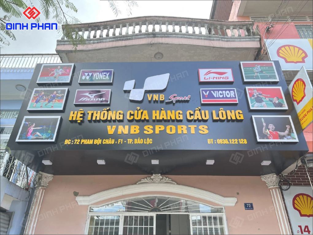 Làm Bảng Hiệu Shop Thể Thao Bền Đẹp, Chất