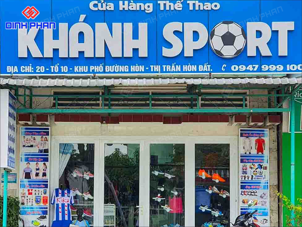 Làm Bảng Hiệu Shop Thể Thao Bền Đẹp, Chất