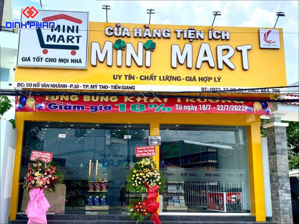 Làm Bảng Hiệu Siêu Thị Mini Đẹp, Giá Rẻ