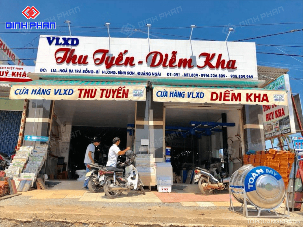 Làm Bảng Hiệu Vật Liệu Xây Dựng Giá Rẻ