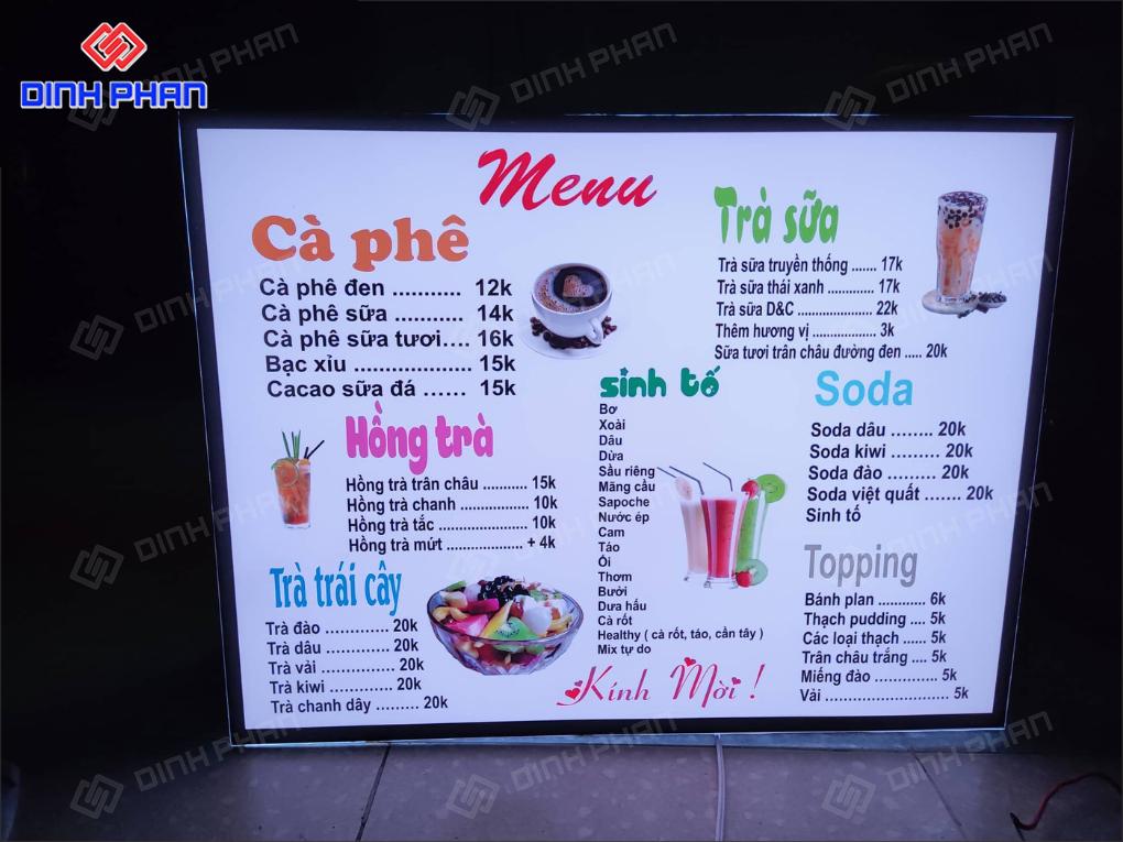 In Menu Theo Yêu Cầu, Giá Rẻ, Lấy Nhanh