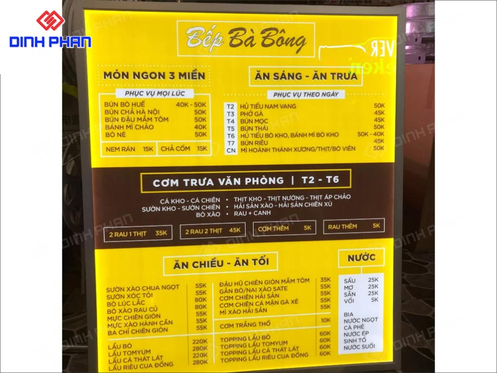 In Menu Theo Yêu Cầu, Giá Rẻ, Lấy Nhanh