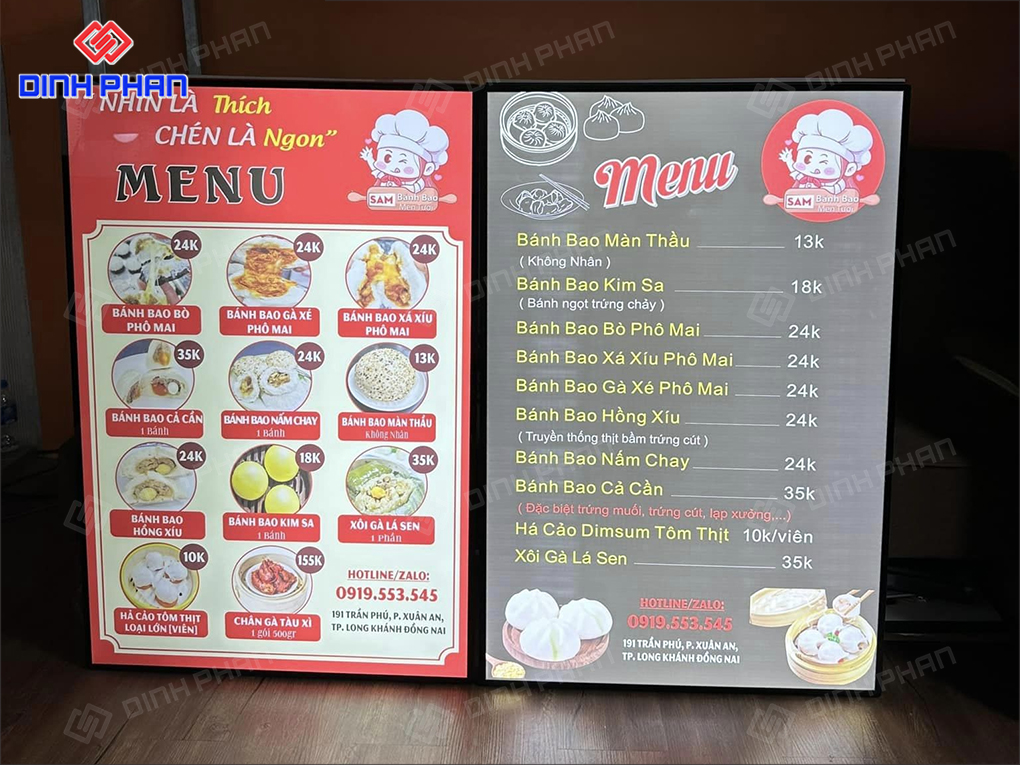 Gia Công Tranh Điện Menu Đẹp, Hiện Đại