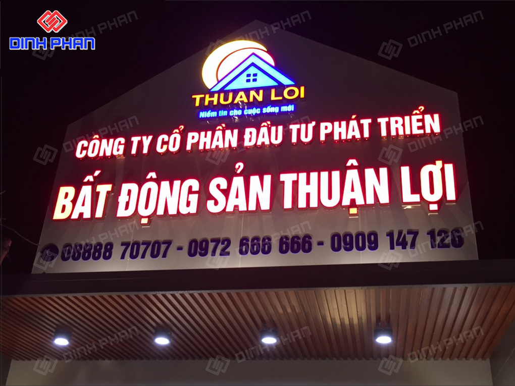 Làm Bảng Hiệu Bất Động Sản Đẹp, Giá Rẻ