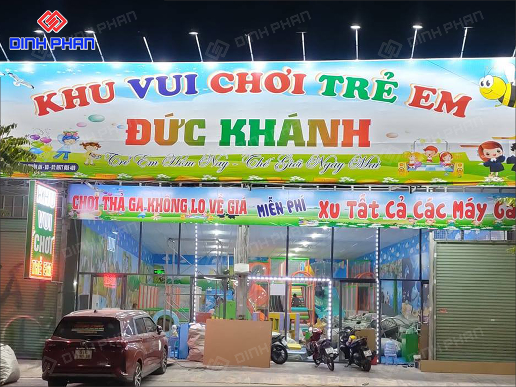 Làm Bảng Hiệu Khu Vui Chơi Đẹp, Hấp Dẫn