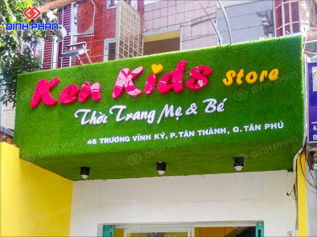 Làm Bảng Hiệu Shop Mẹ Và Bé Đẹp, Thu Hút